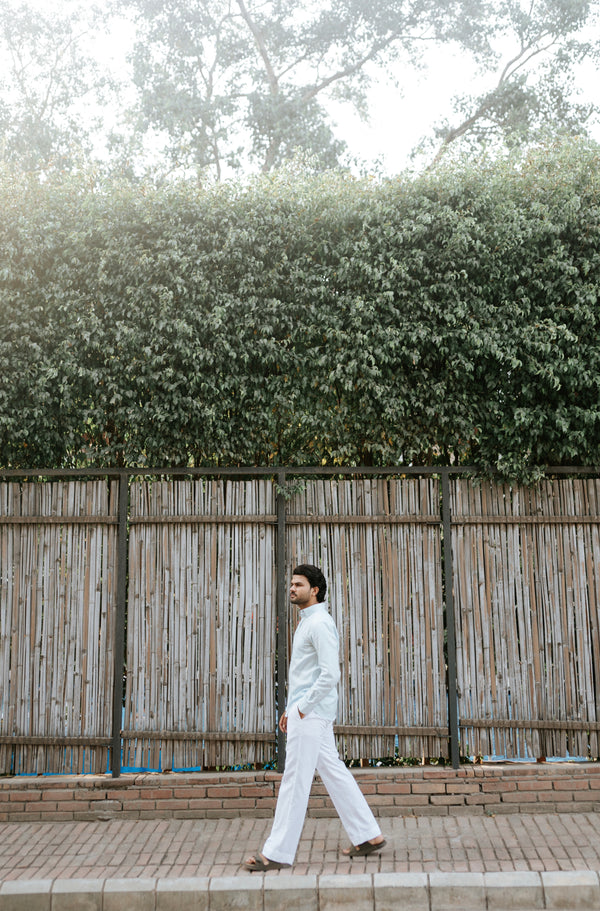 White linen trouser