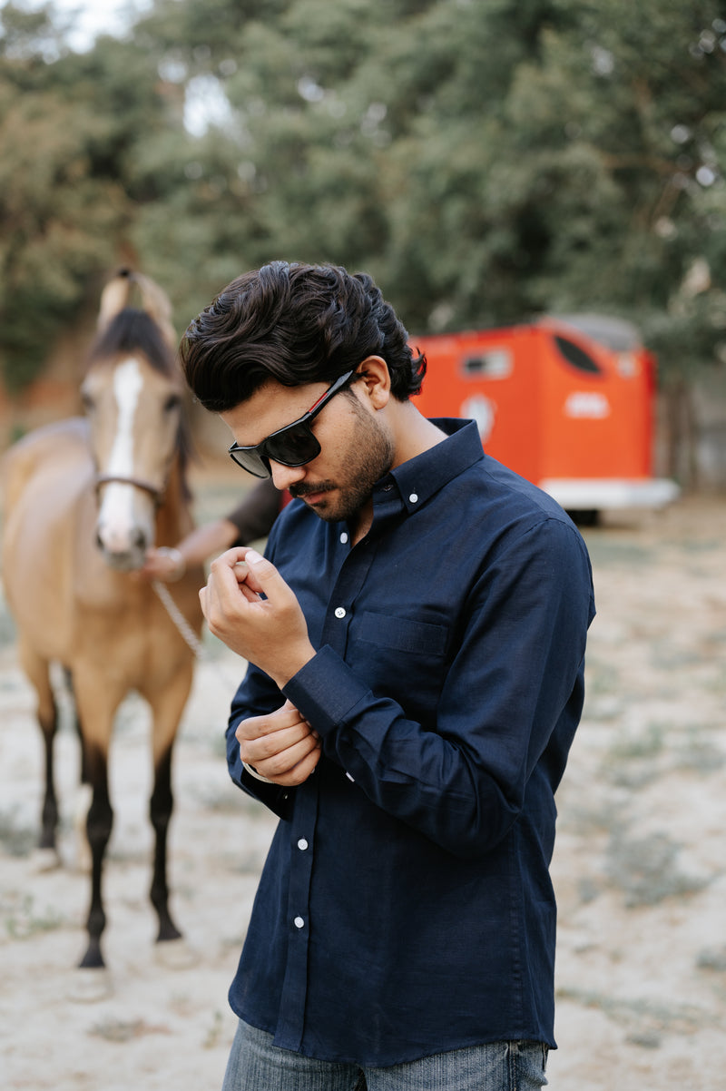 Nightfall linen shirt